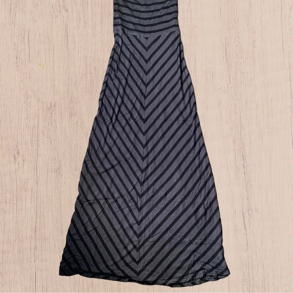 High waist Long Maxi Skirt Grey Black Pattern XSmall - Picture 4 of 11